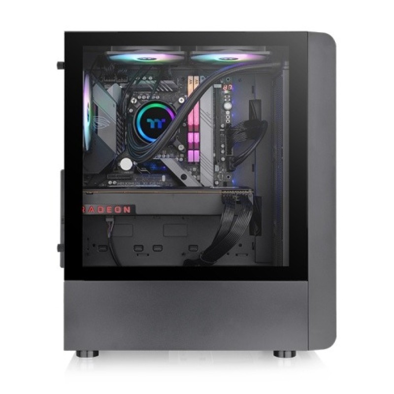 Thermaltake S200 TG ARGB Mid Tower ATX Gaming Chassis – Black