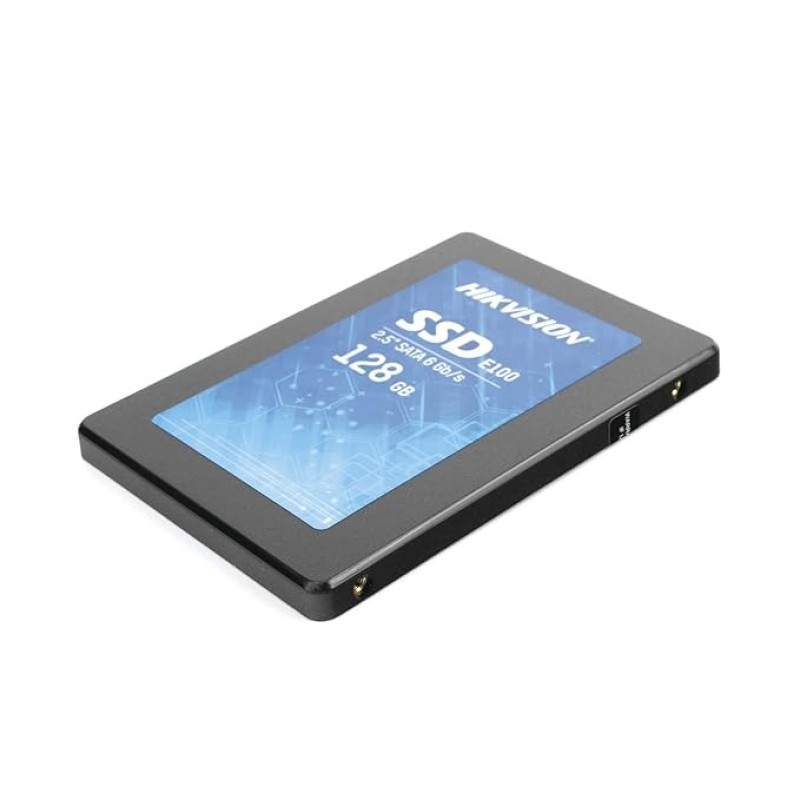 HIKVISION E100 128GB 2.5-Inch Internal SSD, SATA 6Gb/s, Up To 550MB/s - Solid State Disks 3D Nand TLC, Black (HS SSD E100/128GB)