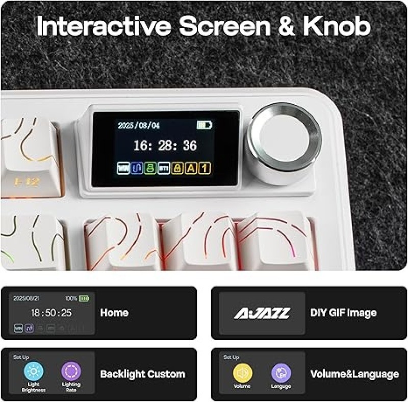 AJAZZ AK870 V2 Mailard Switch TKL Gasket Mechanical Keyboard