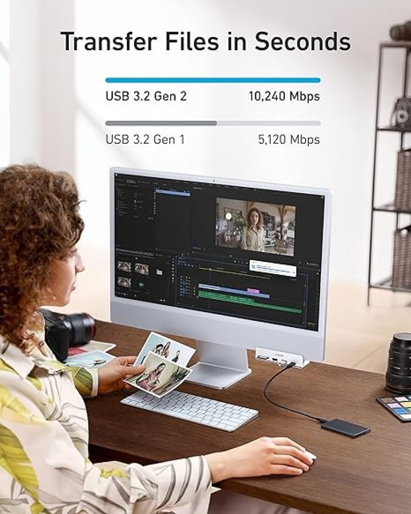 Anker 535 USB-C Hub (5-in-1) | For IMac Pro / IMac 24 Inch 2021 / IMac 27 Inch / 21.5 Inch |