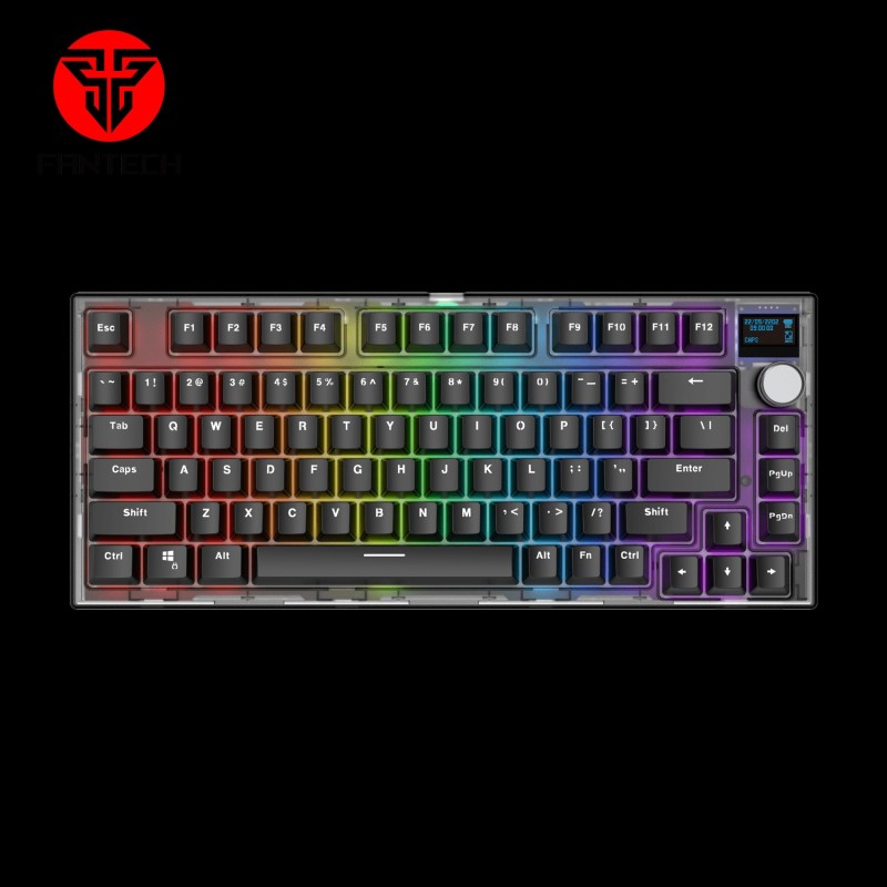 Fantech MAXFIT81 MK910 Frost Wireless Modular Mechanical Keyboard (Gateron Pro V2 Yellow Switch )