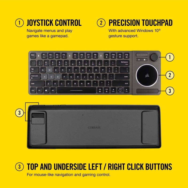 Corsair K83 Wireless Keyboard - Bluetooth And USB