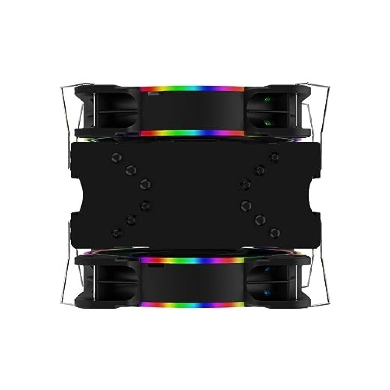ALSEYE H120D CPU Cooler RGB Fan 120mm PWM 4 Pin 6 Heat Pipes Cooler For LGA 775 115x 1366 2011 1200 AM2+ AM3+ AM4 Support X99 Black/White