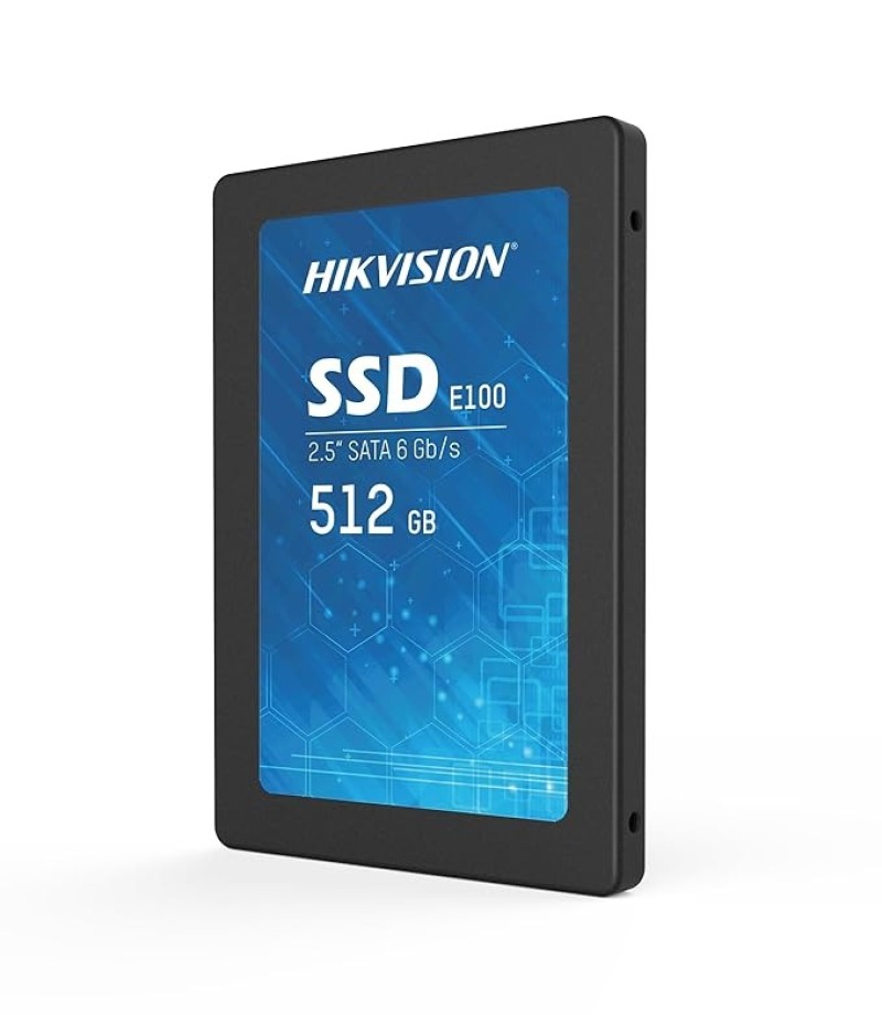 HIKVISION E100 512GB 2.5-Inch Internal SSD, SATA 6Gb/s, Up To 550MB/s - Solid State Disks 3D Nand TLC