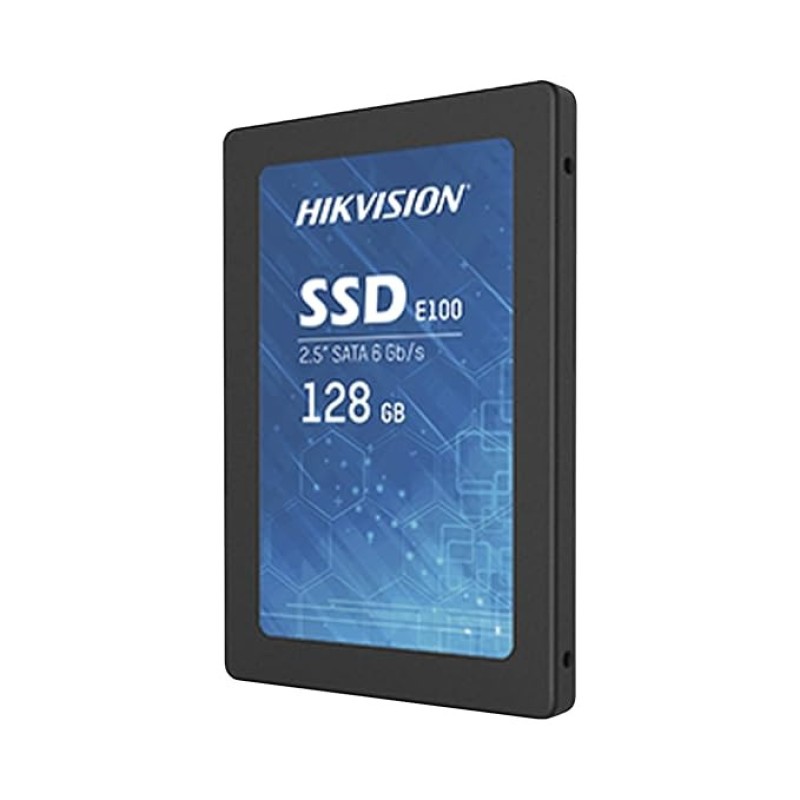 HIKVISION E100 128GB 2.5-Inch Internal SSD, SATA 6Gb/s, Up To 550MB/s - Solid State Disks 3D Nand TLC, Black (HS SSD E100/128GB)