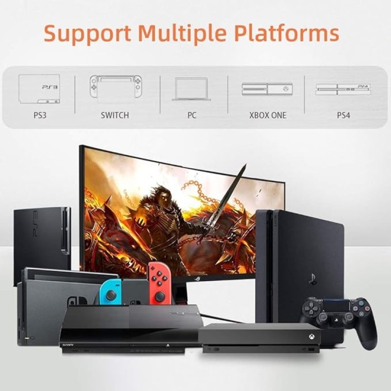 PXN Arcade Fighting Joystick Controller – USB Wired Arcade Stick For PC & Console Gaming