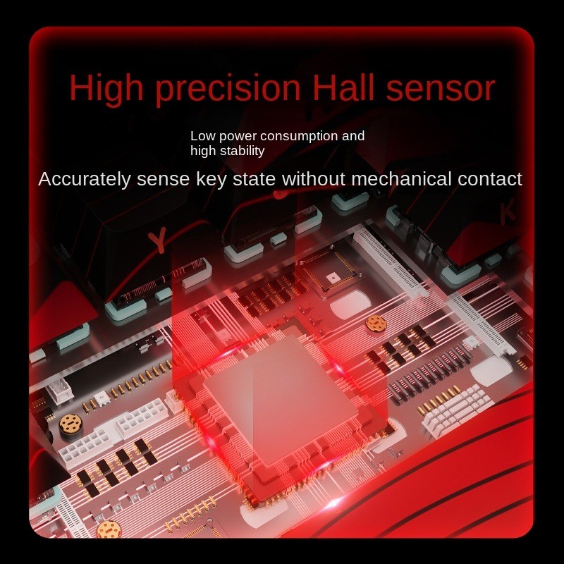 Madlions Mad68 Pro Hall Effect Magnetic Switch Gaming Keyboard (Black/White Topographic Gateron Jade Switch)