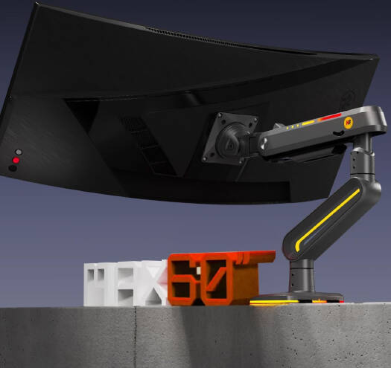 NB North Bayou F6 Heavy-Duty RGB Gaming Monitor Arm