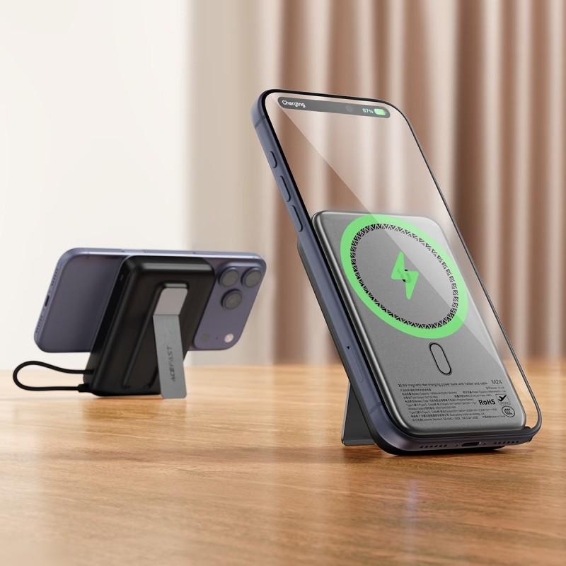 ACEFAST M24 Wireless Power Bank– 10,000 mAh Magnetic 22.5 W Fast Charge