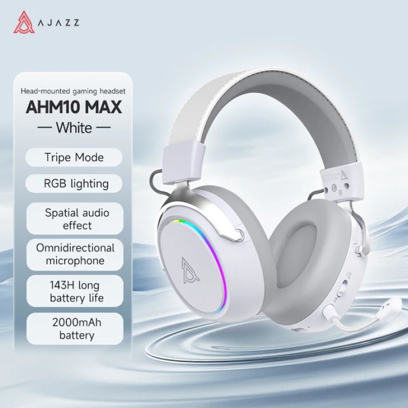 AJAZZ AHM10 MAX Tri-Mode Wireless Gaming Headphone