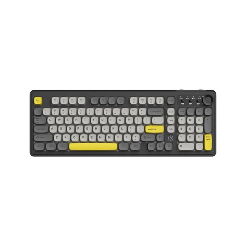 AJAZZ AF98 97-Key Wireless Membrane Gaming Keyboard – Quad Status LED & Volume Dial