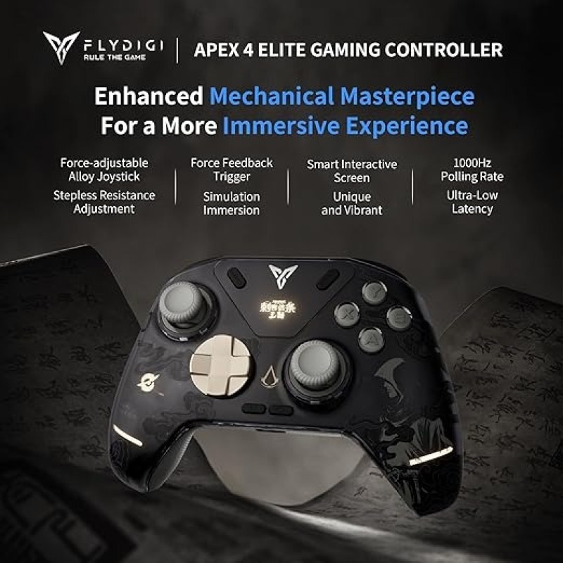 FLYDIGI Assassin’s Creed Wireless Gaming Controller – Special Edition Multi-Platform Gamepad