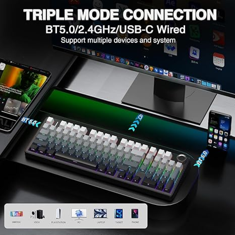AULA F99 Pro – Wireless Mechanical Keyboard