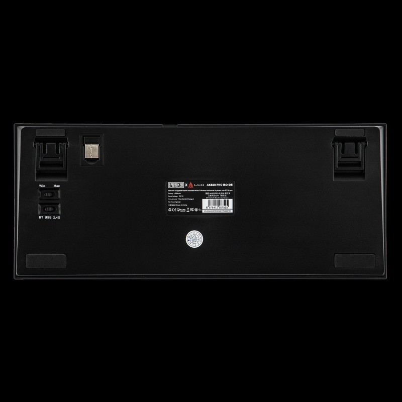 Ajazz AK820 Pro – Black Gray Yellow – Gift Switch 3 Modes RGB DIY