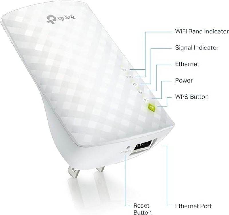 TP-Link AC750 WiFi Range Extender - Dual Band Cloud App Control Up To 750Mbps, One Button Setup Repeater, Internet Booster
