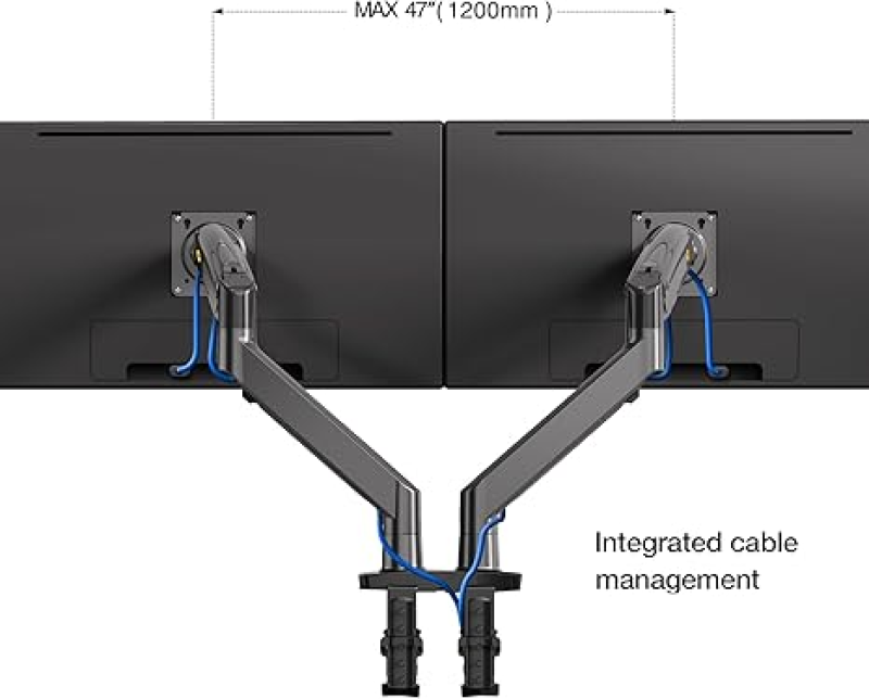 NB North Bayou F160 Dual Monitor Desk Mount