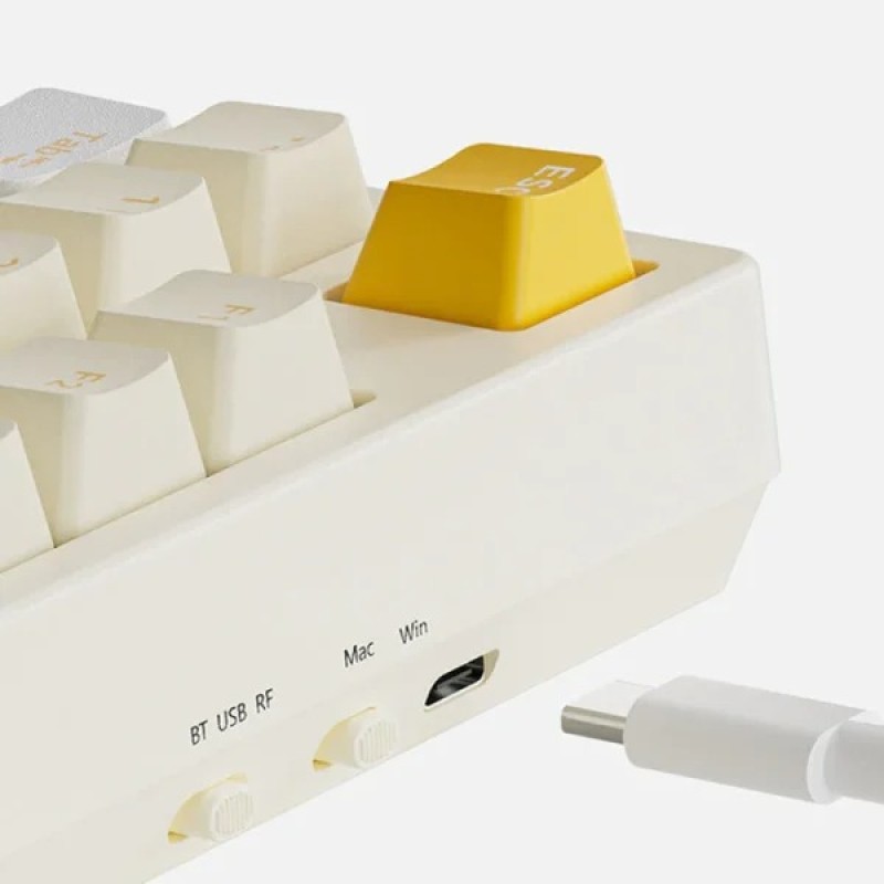 Ajazz AK35I V2 Mechanical Keyboard: Tri-Mode Connection With Screen & Knob