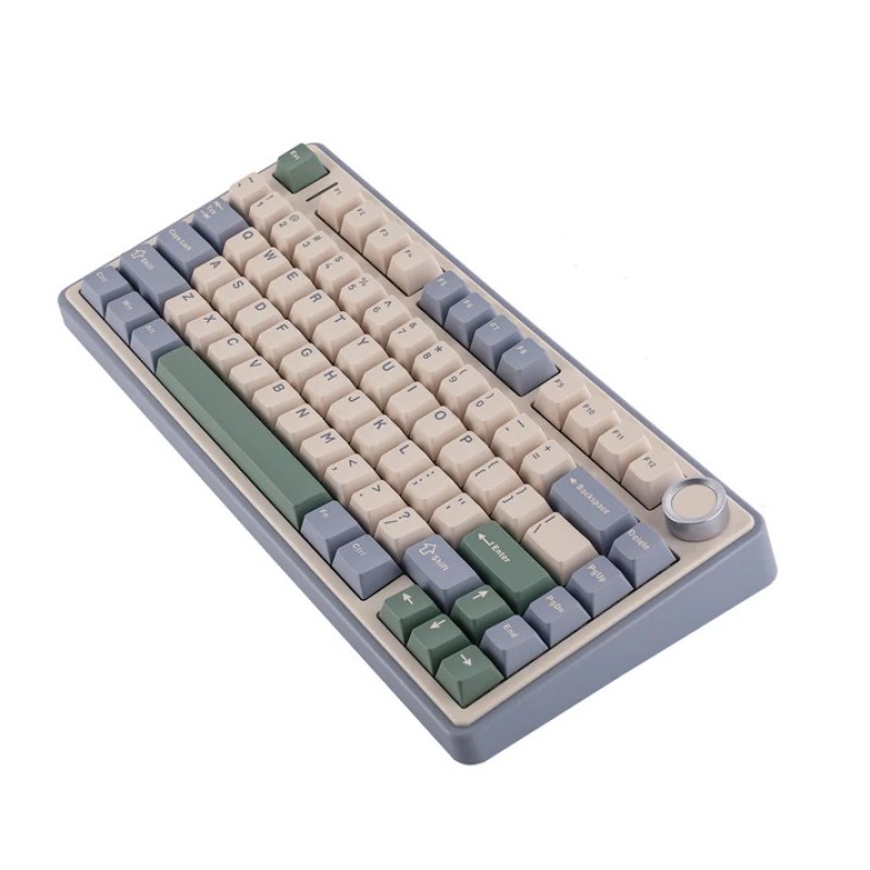 AULA F75 Cedar Green Ice Vein Switch Wireless Mechanical Keyboard – RGB & Hot‑Swappable |