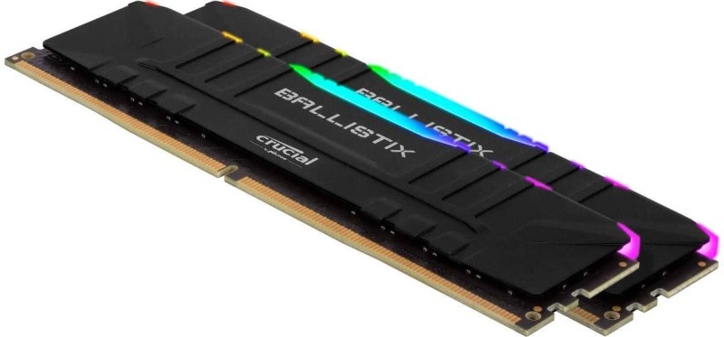 Crucial Ballistix RGB 16GB DDR4-3200 CL16 Gaming Memory (Black)