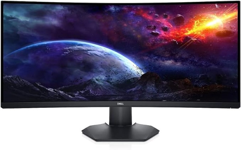 Dell Curved Gaming, 34 Inch Curved Monitor With 144Hz Refresh Rate, WQHD (3440 X 1440) Display, Black - S3422DWG