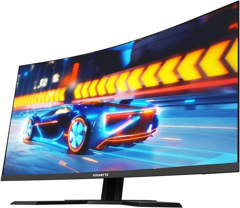 GIGABYTE G32QC A (32" 165Hz 1440P Curved Gaming Monitor, 2560 X 1440 VA 1500R , 1ms (MPRT) Response Time, 93% DCI-P3, VESA Display HDR400, FreeSync Premium Pro