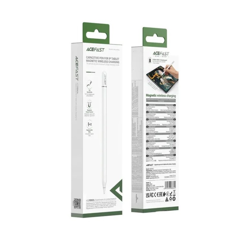 ACEFAST V3 Capacitive Pen Stylus – USB‑C IPad Stylus For Drawing & Writing
