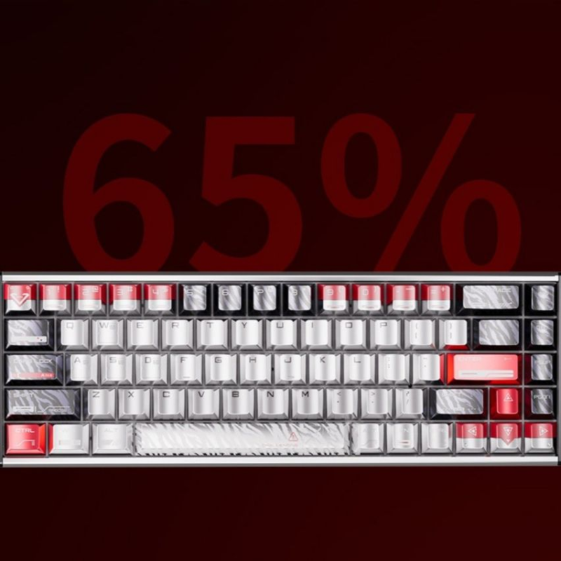 DAREU A68 Ice Blade Magnetic Gaming Keyboard | Silver Aluminum | RGB