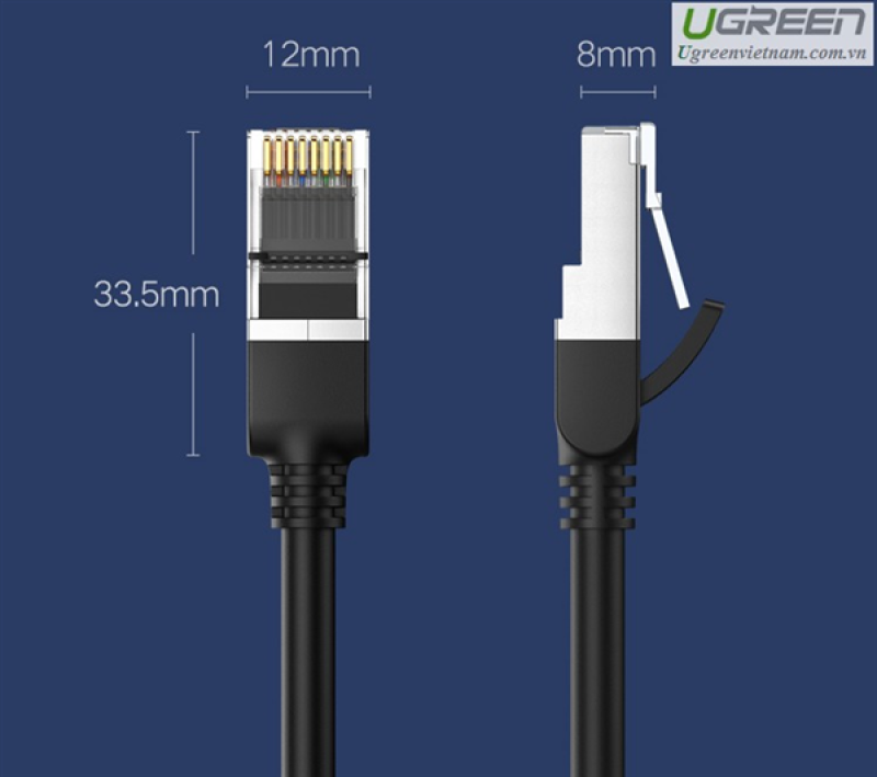 UGREEN Cat 6 UTP Round Ethernet Cable Pure Copper (5Mtr)