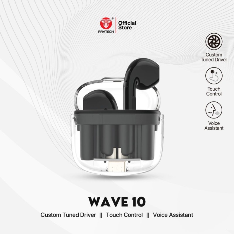 Wave 10 TW10 TWS Bluetooth Wireless Earbuds – Type-C Fast Charging