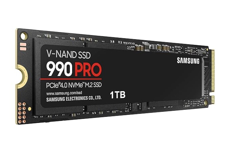 Samsung 990 PRO 1TB PCIe 4.0 M.2 NVMe SSD – Ultra-Fast Internal Drive For Gaming & Creative Workloads