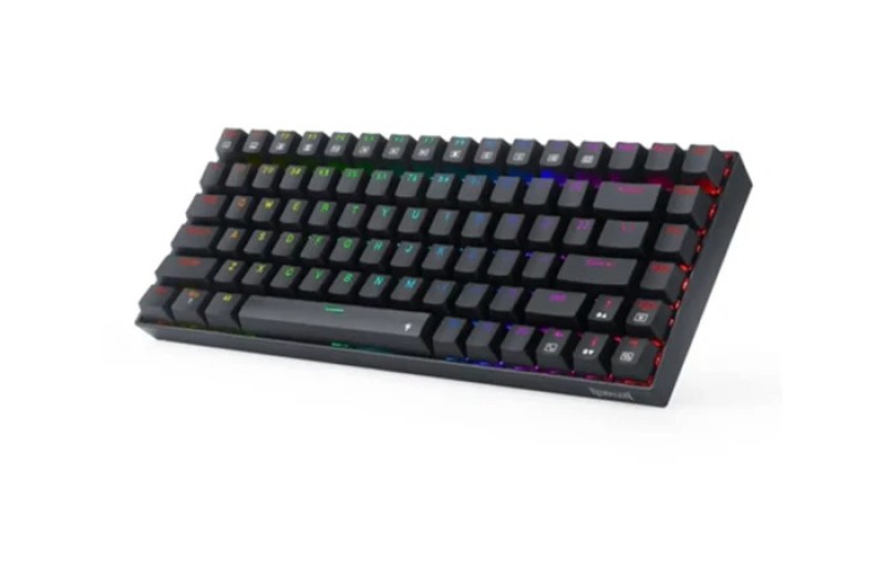 Redragon K629-KB 75% Rainbow LED Backlight Mechanical Gaming Keyboard 84 Key Blue Switch
