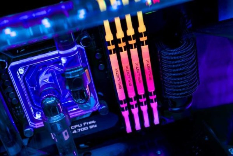 Crucial Ballistix RGB 16GB DDR4-3200 CL16 Gaming Memory (Black)