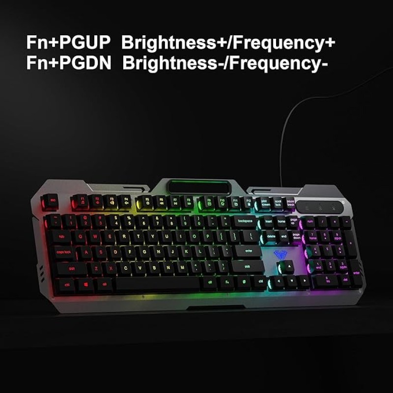 AULA F2023 Keyboard & Mouse Combo – 104‑Key Wired USB Combo With RGB