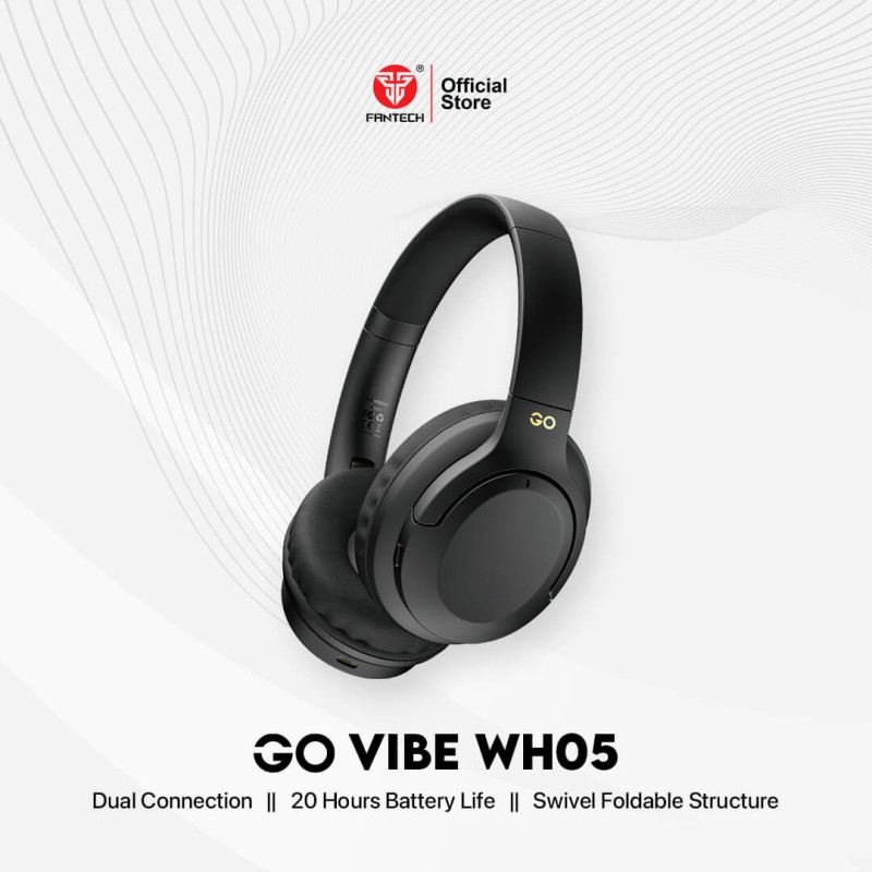 Fantech WH05 Go Vibe Dual Mode Wireless Headset | Bluetooth & Wired | 40mm Drivers