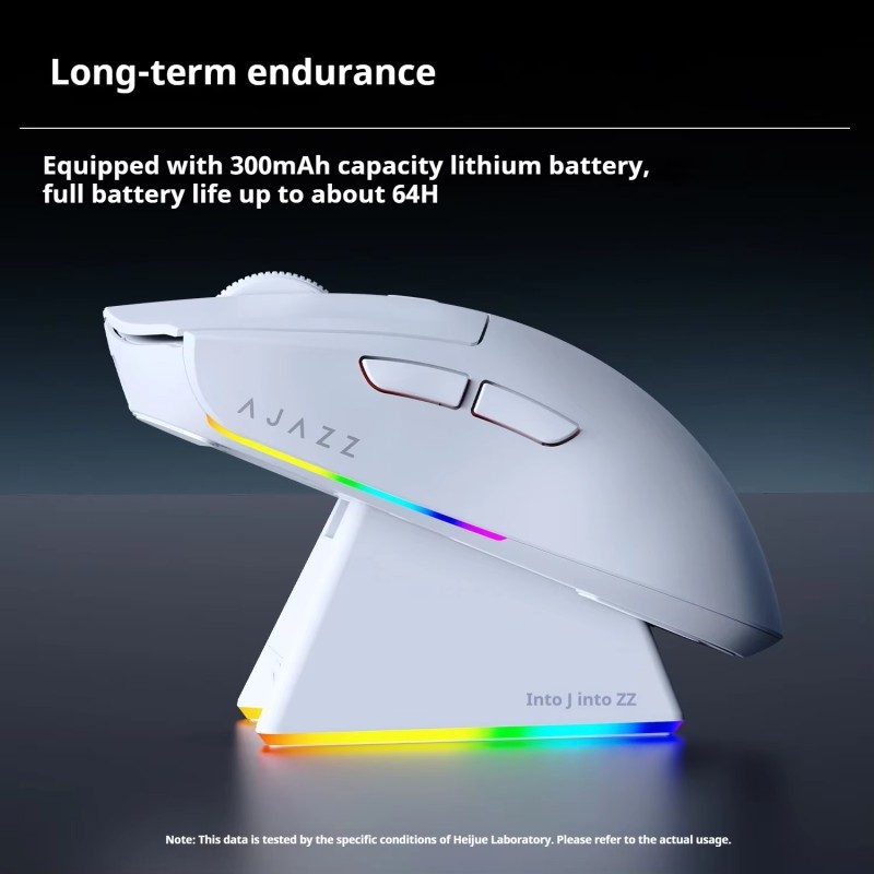 AJAZZ AJ139 MAX Wireless Gaming Mouse With PAW3395 Sensor, 3-Mode Connectivity, And RGB Lighting Dock