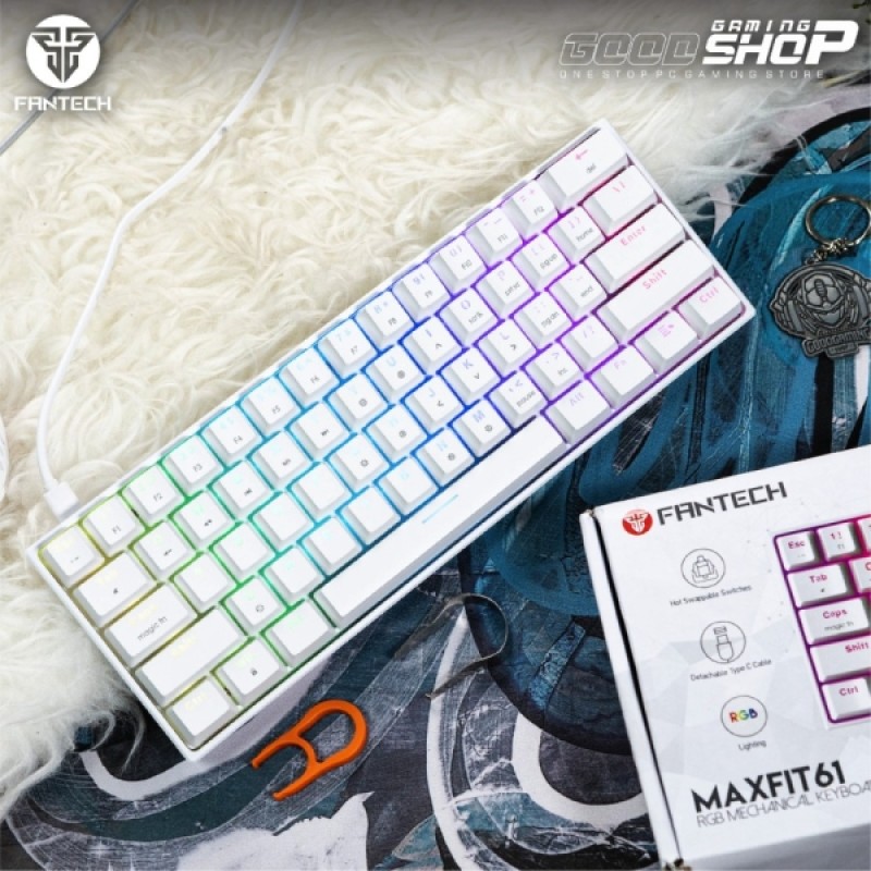 Fantech MK857 RGB Mechnical Keyboard ( White ) Blue,red