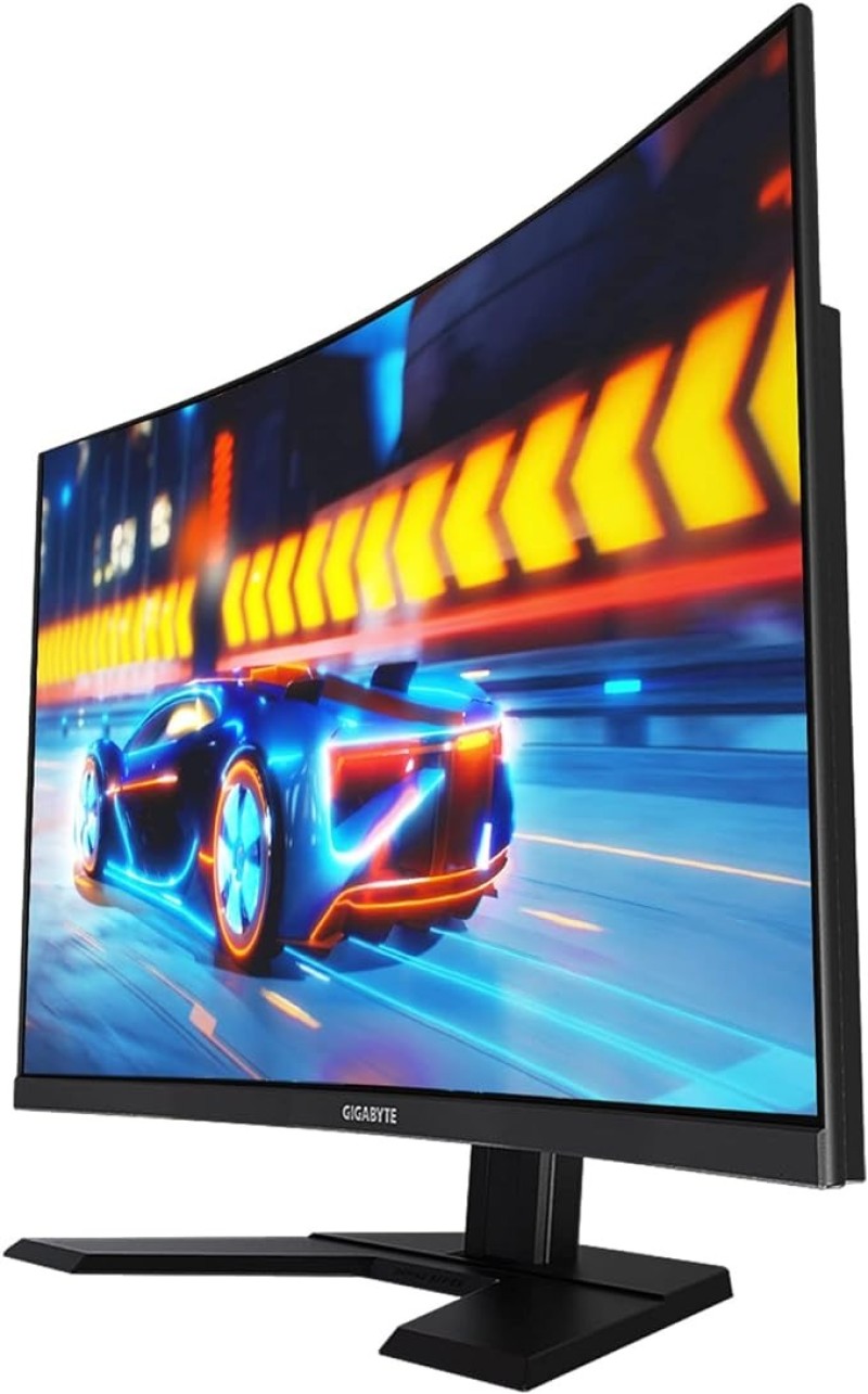 GIGABYTE G32QC A (32" 165Hz 1440P Curved Gaming Monitor, 2560 X 1440 VA 1500R , 1ms (MPRT) Response Time, 93% DCI-P3, VESA Display HDR400, FreeSync Premium Pro