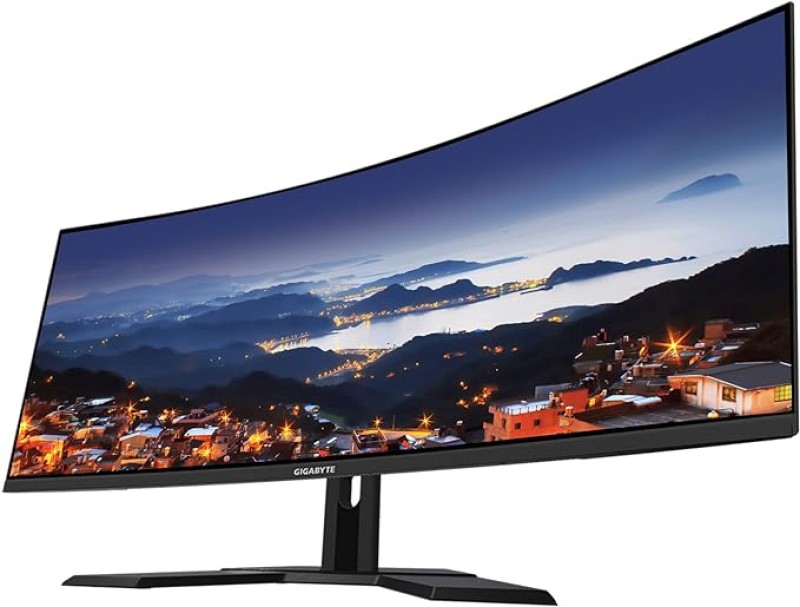 GIGABYTE G34WQC A 34" 144Hz Ultra-Wide Curved Gaming Monitor, 3440 X 1440 VA 1500R , 1ms (MPRT) Response Time, 90% DCI-P3, VESA Display HDR400, FreeSync Premium, BLACK (G34WQC A-SA)