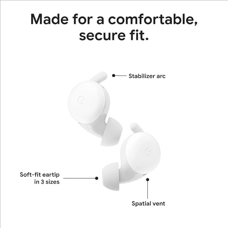 Google Pixel Buds A-Series - Wireless Earbuds - Headphones With Bluetooth - Compatible With Android