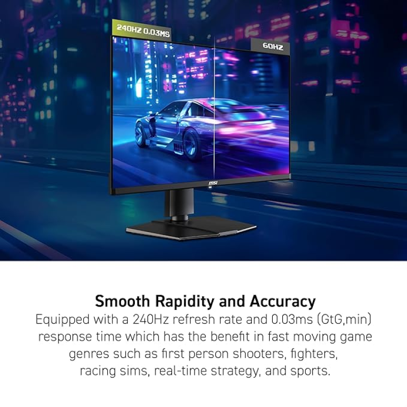 MSI MAG 273QP QD-OLED X24 27" Gaming Monitor – 240Hz, 0.03ms, WQHD OLED