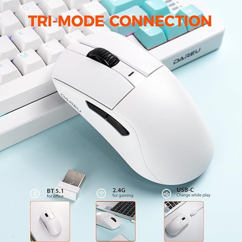DAREU A950GM Tri-Mode Wireless Gaming Mouse | 1K Hz Report Rate