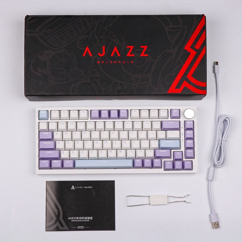 AK820 -Sea Salt Switch- Blue White Purple- RGB -DIY-wired