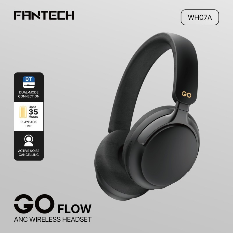 Fantech WH07A Go Flow ANC Wireless Headphone | Bluetooth 5.3 | 40mm Drivers | 35H Battery Life