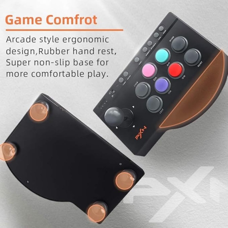 PXN Arcade Fighting Joystick Controller – USB Wired Arcade Stick For PC & Console Gaming