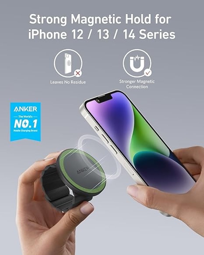 Anker Magnetic Phone Grip (MagGo) | Sweat Resistant | 620 Magnetic Smartphone Grip