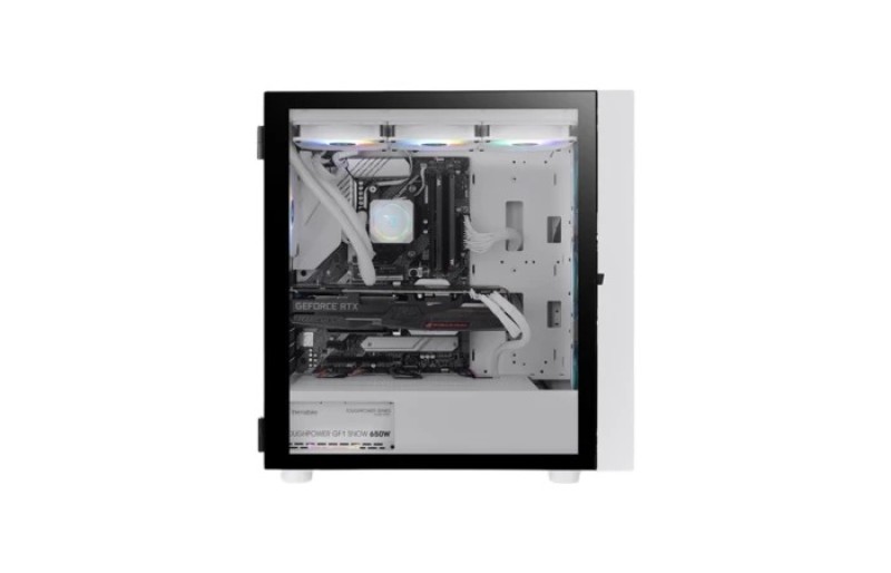 Thermaltake H570 TG ARGB Snow Mid-Tower Case – White