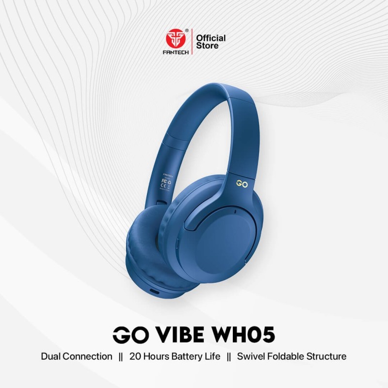 Fantech WH05 Go Vibe Dual Mode Wireless Headset | Bluetooth & Wired | 40mm Drivers