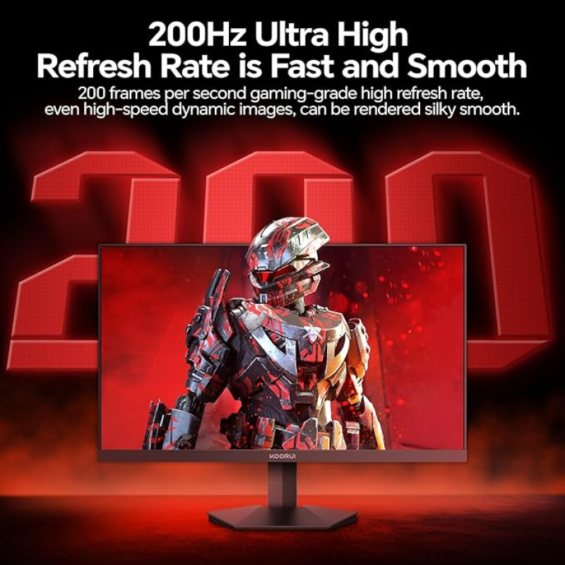 KOORUI G2511P 25″ 200Hz IPS Gaming Monitor — 1ms, HDR400, Adaptive Sync