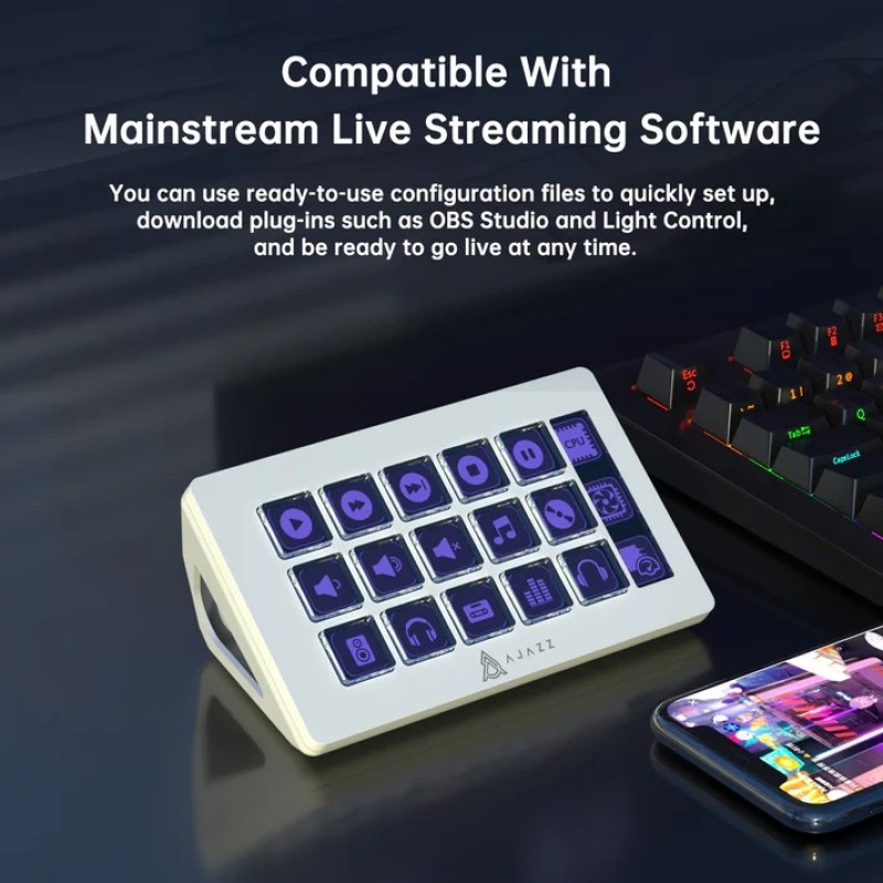 AJAZZ AKP153E Stream Deck Desk Helper