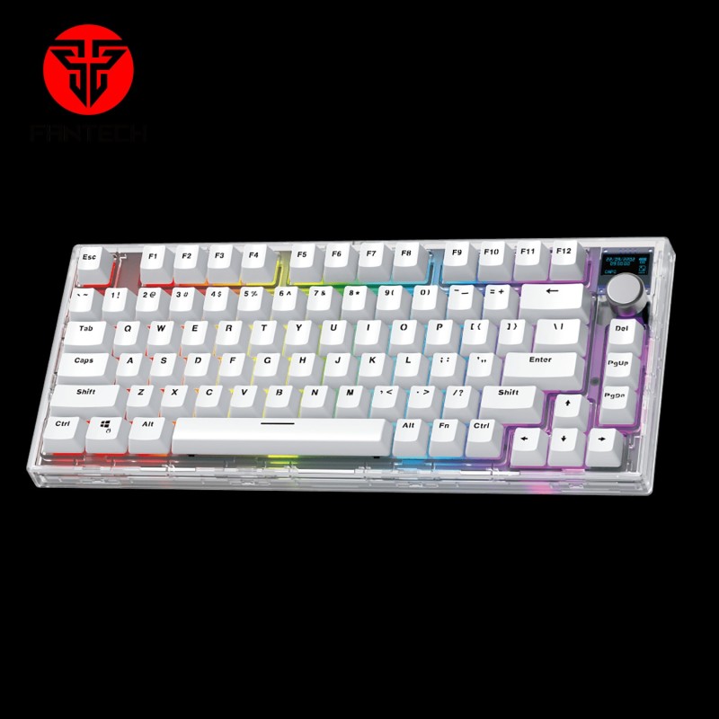 Fantech MAXFIT81 MK910 Frost Wireless Modular Mechanical Keyboard – Gateron Pro V2 Blue Switch